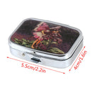 Portable Pocket Metal PillBox Medicine Storage Container Holder Organizer CaseBX