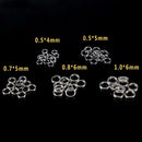 250pcs 5-Size Stainless Steel Fishing Split Rings Double Loop Connectors