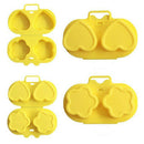 Microwave Oven Steamed Egg Utensil Two-Side Love Flower Steamed Chicken Egg