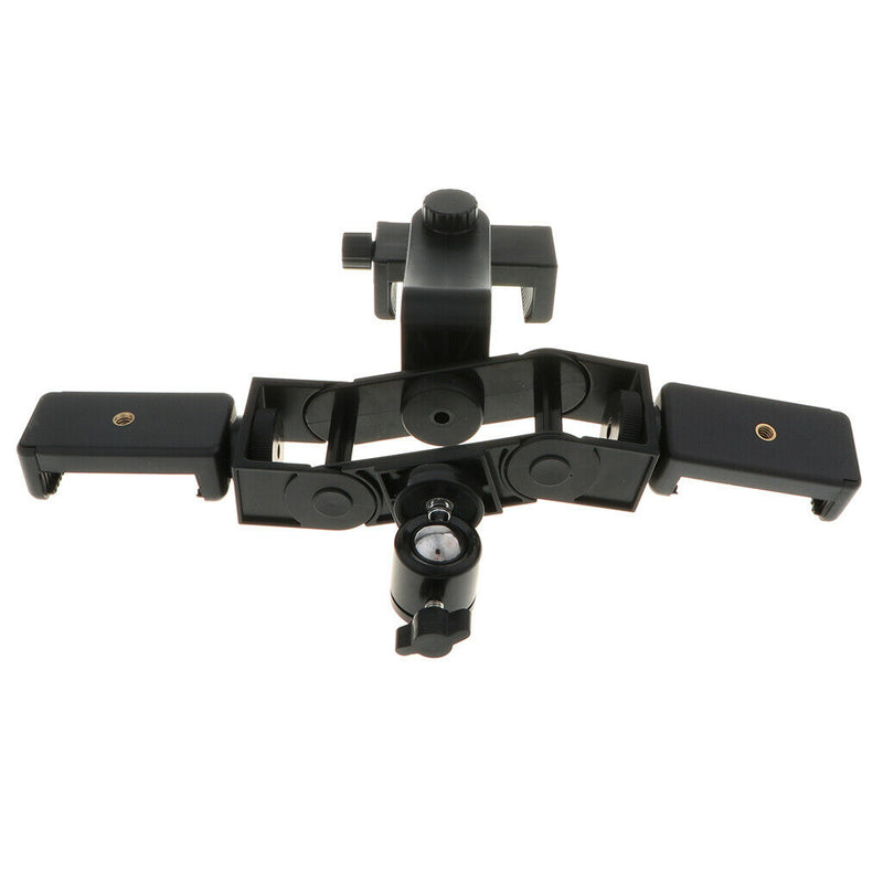 Universal Multi-function Phone Clamp Three-position Rotating Tripod PTZ Base