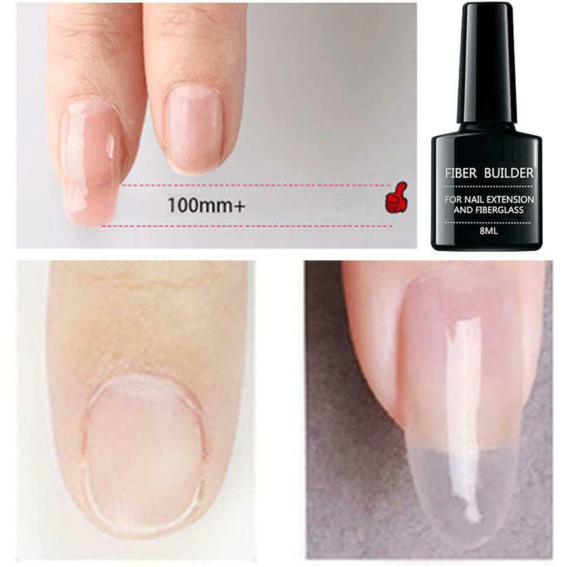 8ML Crystal Jelly Nail Art Glue Quick Extension Builder Gel Nail Tips Extension