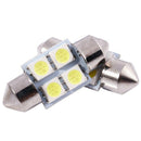 DC 12V 30mm 4 5050 SMD Car Interior Dome Festoon LED Light White 2 Pcs