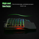 K1 Wired One Handed Mechanical Feel Gaming Keyboard RGB Backlit Keypad AU P9K4