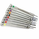 9Pcs 0.8mm-2.0mm Watch Screwdriver Screw Driver Kit Repair Tools Set For Wa H6Y9