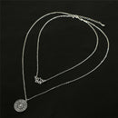 Bohemian Statement Multilayer Chain Choker Long Necklace Women Pendant NecklaceJ