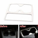 Car Styling Interior Water Cup Holder Panel Decorative Cover Trim For Bmw F