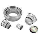Stainless Steel Round Biscuit Cutter DIY Cake Donuts Moulds Decorating Tool
