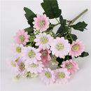Artificial Chrysanthemum Daisy Flower Bouquet Arrangement Office Decor Pink