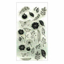 Feather Flower Silicone Clear Transparent Seal DIY Stamp Sheet Photo Album M8D8