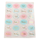 Golden THANK YOU Oval Stickers Labels Sealing Wedding Party Favors 24 BeautifulZ