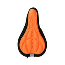 Silicone Cycling Bicycle Bike Saddle Seat Cover Orange V8B9