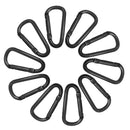 10pcs D Shape Carabiner Clip Snap Clasp Keychain Small Water Bottle Clip