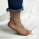 Women Star Summer Beach Anklet Rhinestone Jewelry Leg Bracelet Foot Chain