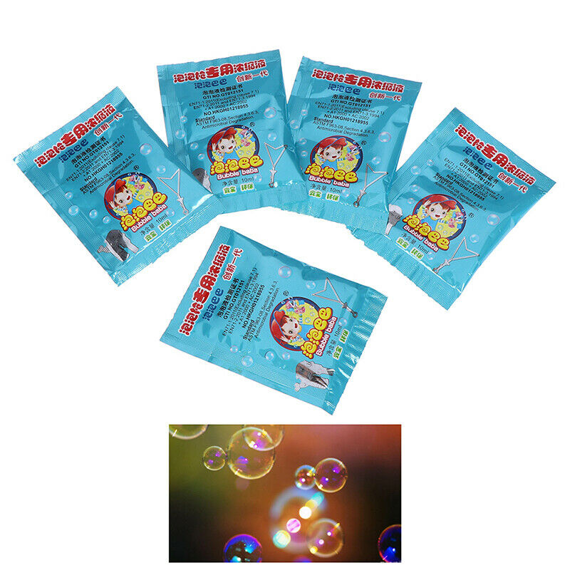 5x Bubble concentrate Liquid  Bubble Refills Toys 10ml Bubbles  Soap Materia  3C