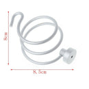 Hair Dryer Rack Aluminum Wall Mounted Bathroom Flat Spiral Stand Holder Hanger