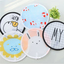 Random Summer Cartton Round Mini Folding Fan Cute Small fan Silk Souvenir Gif FT