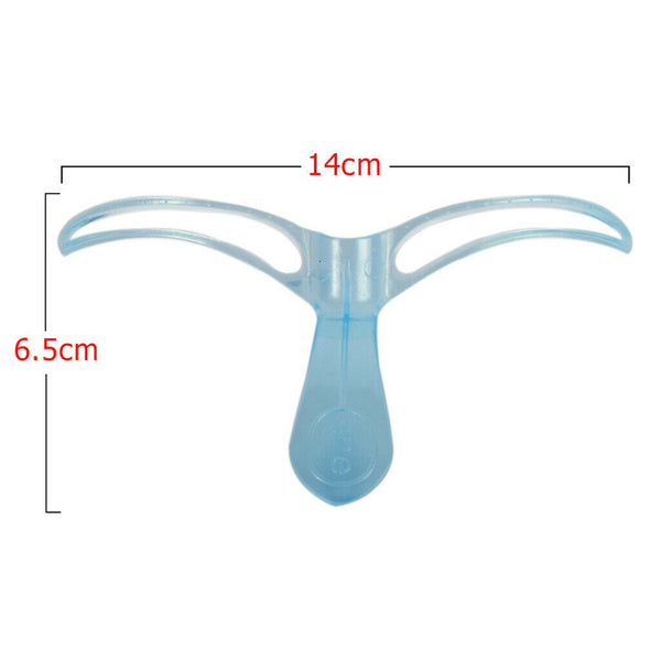 Women Template Plastic Makeup Tool Shaper Eyebrow Shaping Stencil Grooming