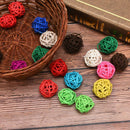 20Pcs 3CM Colorful Rattan Ball DIY Making Craft Wedding Party Home Decorati BX
