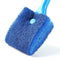 Long Handle Fish Tank Glass Wipe Plastic Sponge Algae Glass Cleaner (Blue) A