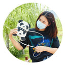 DIY Handmade Cute Panda Women Shoulder Bag Cartoon Girl Fashion Crossbody Pouch