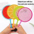5PC Cute Colorful Fruits Fan Ballpoint Pens Office School Supply Stationery L2J0