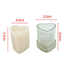 Acrylic Heart Shape Candle Mold Handmade Love Soap Perfume Wax Making Mould