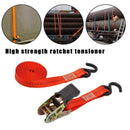 500cm Heavy Duty Ratchet Straps Tie Down Cargo Luggage UK Van P2N6