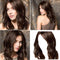 Beautiful Girl Real Hair Women Medium Dark Brown Wavy Wig 17.7 inches