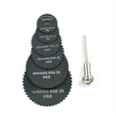 7pcs Circular Saw Mandrel Cutting Cutter Disc Blade Drill For Rotary Tools