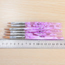 6 Pieces Acrylic Nail Art Brush, Pen Nail Brush for Nail Art Manicure Tool,