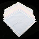 12pcs Men Women Classic Plaid Cotton Pocket Handkerchief Pocket Square Hanky