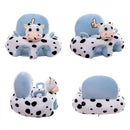 Cute Baby Sofa Cover Learning to Sit Seat Feeding Chair Case N/Cotton (A) A