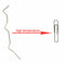 Self Bending Illusion Memory Change Metal Paper Clip Wire Trick Toys Magic Prop