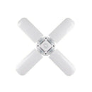 E27 LED Bulb Foldable 4 Fan Blade Lights 60W LED Lamp Super Bright White 65 A9W9