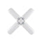 E27 LED Bulb Foldable 4 Fan Blade Lights 60W LED Lamp Super Bright White 65 A9W9