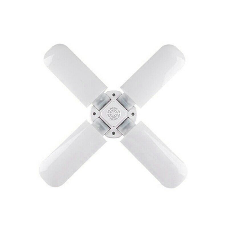 E27 LED Bulb Foldable 4 Fan Blade Lights 60W LED Lamp Super Bright White 65 A9W9