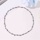 Barbed Wire Necklace Men Women Hip-Hop Punk Style Chain Choker Jewelry (1) A