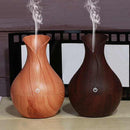 Essential Humidifier Aroma Oil Diffuser Wood Grain Ultrasonic Wood Air Humi X3N4