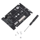 2 in 1 NGFF M.2 B+M Key Mini PCI-E or mSATA SSD to SATA III Adapter Card Panel