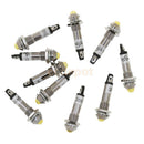 10pcs LED 8mm Car Panel Indicator Light 12V Amber