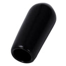 100PCs Black Rubber End Tips 15x6mm (0.6 inch x 0.24inch)