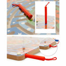 Wooden Magnetic bead ball pen Maze Puzzle Magnetic Board ring track Game Ed