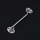 Stainless Steel Thicken Door Window Hook Safety Limit Lock with Base (6in)