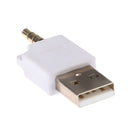 USB 2.0 to 3.5mm Adapter for iPod Shuffle 1st 2nd Generation White