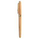 Polished Beige 14.5cm Bamboo Fountain Pens Ink Pen Sign Pen Smooth Writing for