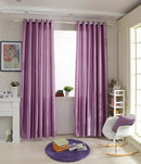 100x250cm Door Window Curtain Drape Panel Sheer Valance Divider Punch Purple