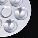 Aluminum Palette 6-Well Round 5.31 Inches V1E2