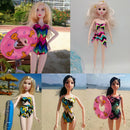 5Set Popular Summer Beach Siamese One-piece Swimsuit Swimwear Bikini Bathing