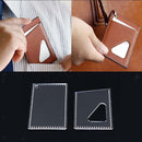 2pcs Leather Craft Acrylic Mini Card Holder Case Pattern Templates Stencils