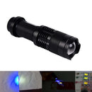 uv ultra violet led flashlight blacklight light 395nm inspection lamp torch GxTE
